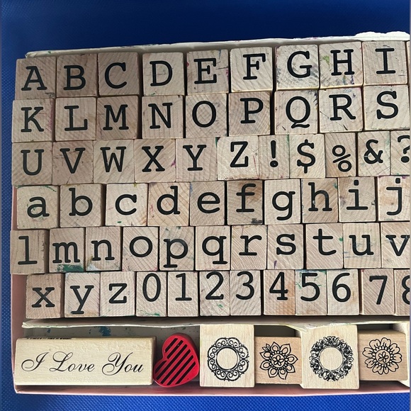 Alphabet Wooden Stamps - Picture 2 of 5